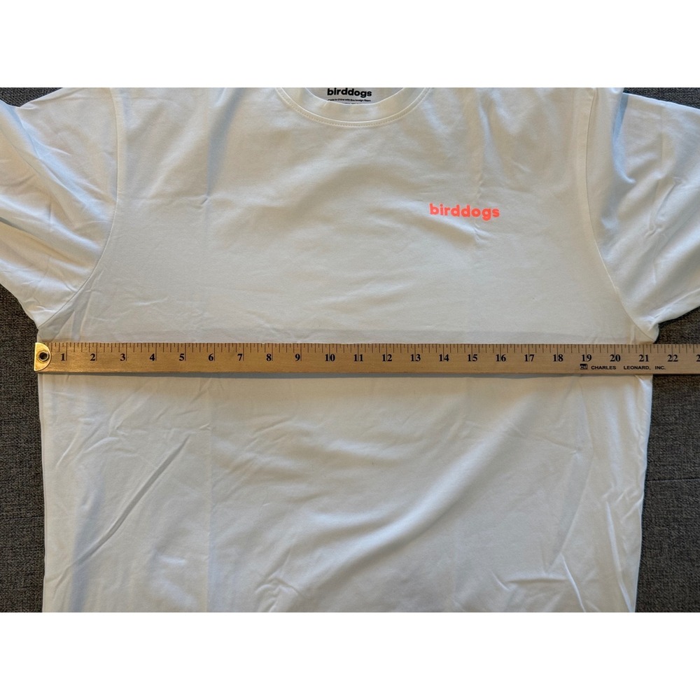 Bird Dogs‎ Mens White Hummingbird Graphic T Shirt Size L Cotton Poly - Picture 5 of 6